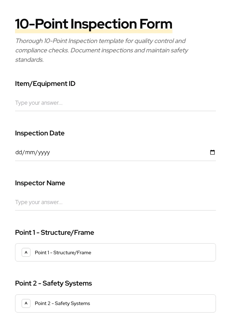 10-Point Inspection preview