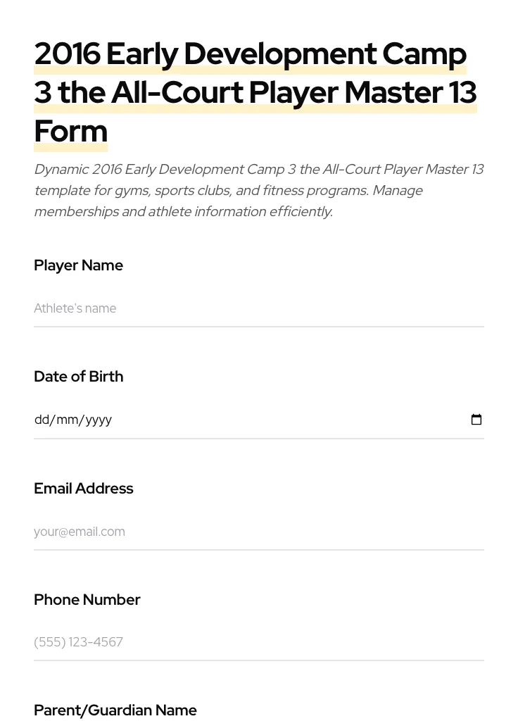 2016 Early Development Camp 3 the All-Court Player Master 13 preview