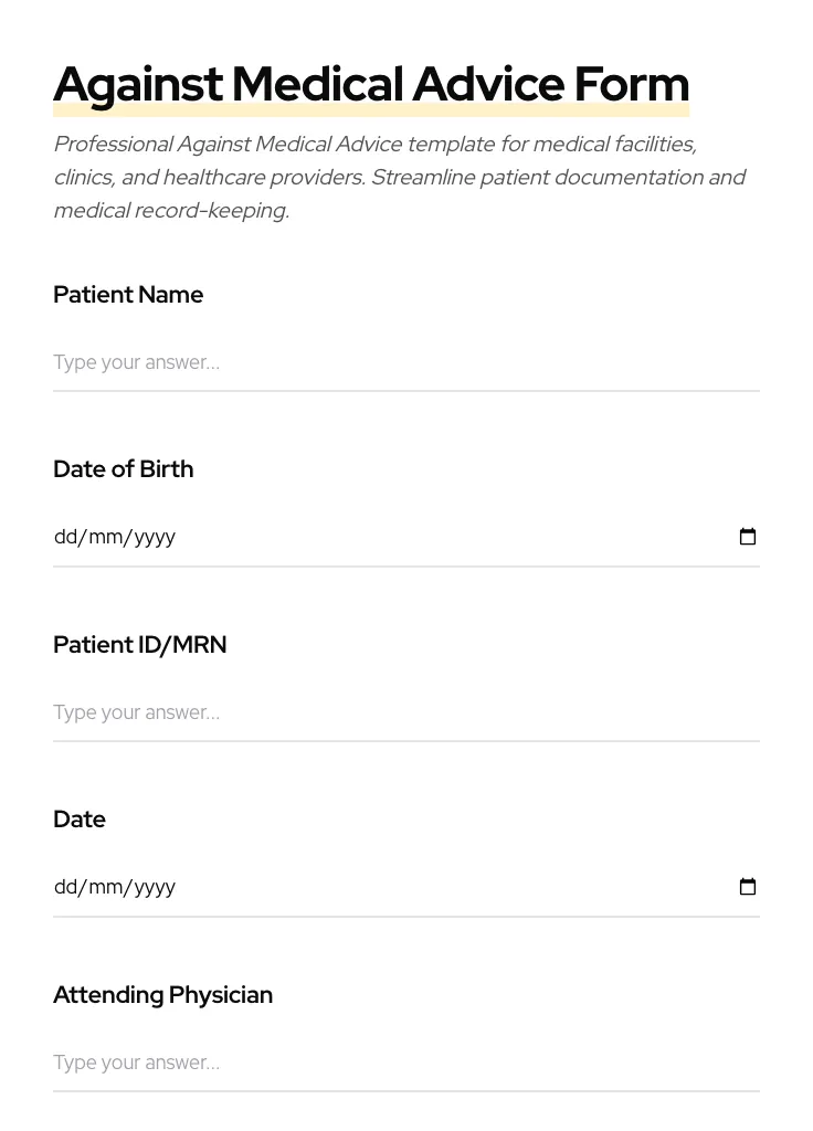 Against Medical Advice preview