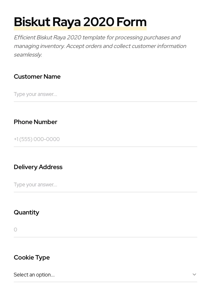 Biskut Raya 2020 preview