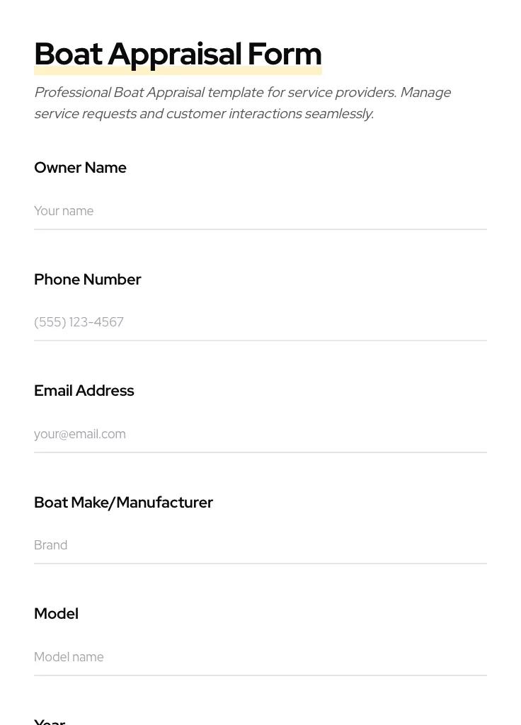 Boat Appraisal preview