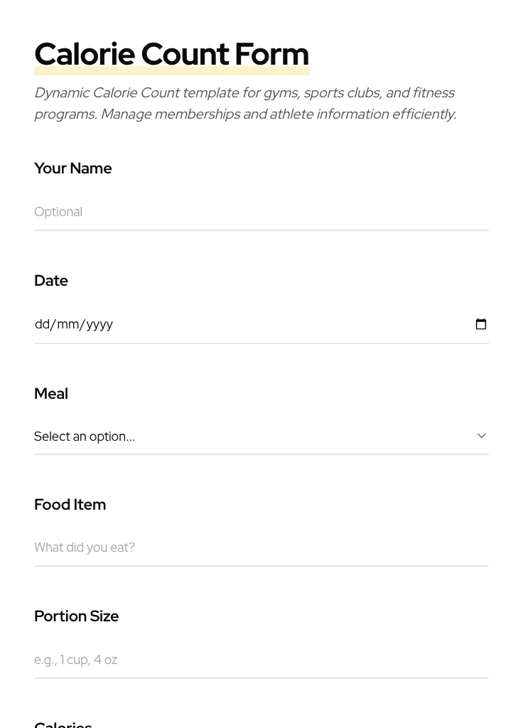 Calorie Count preview