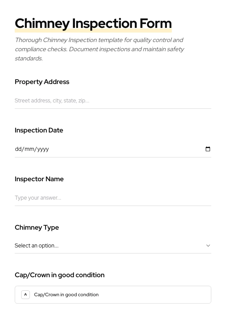 Chimney Inspection preview