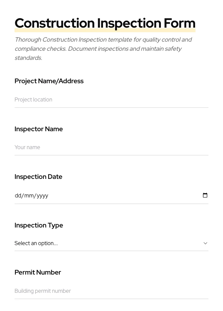 Construction Inspection preview