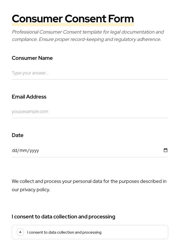 Consumer Consent preview