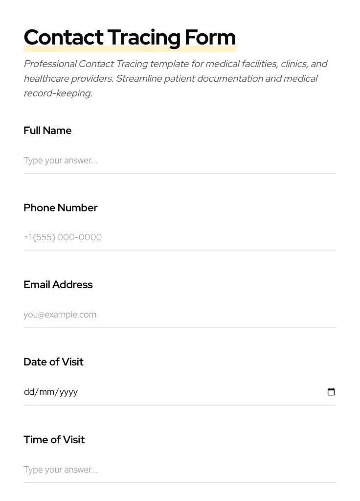 Contact Tracing preview