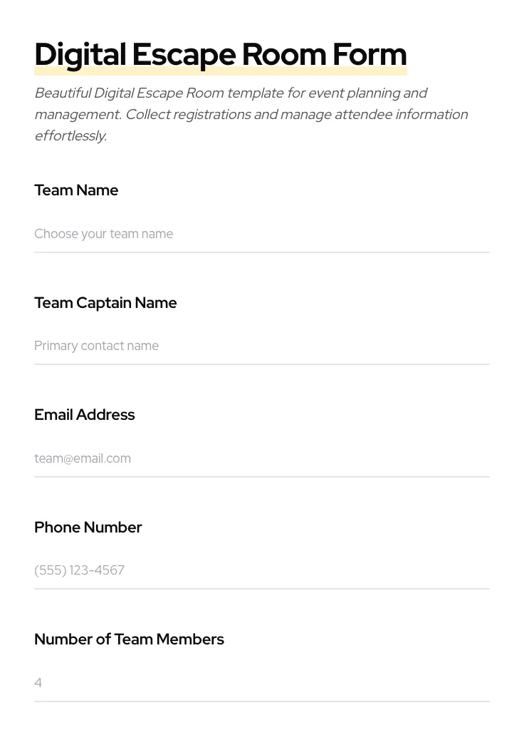 Digital Escape Room preview
