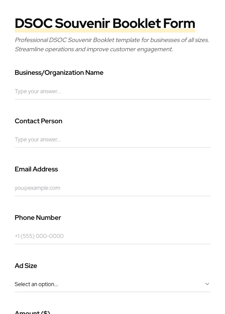 DSOC Souvenir Booklet preview