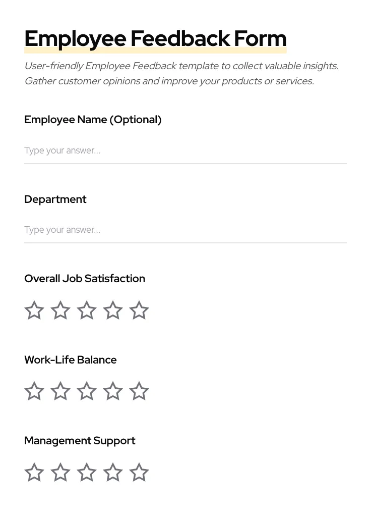 Employee Feedback