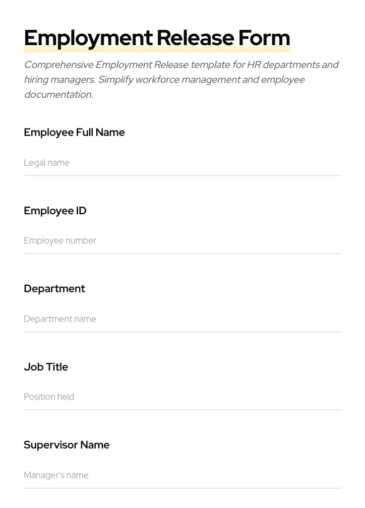 Employment Release preview
