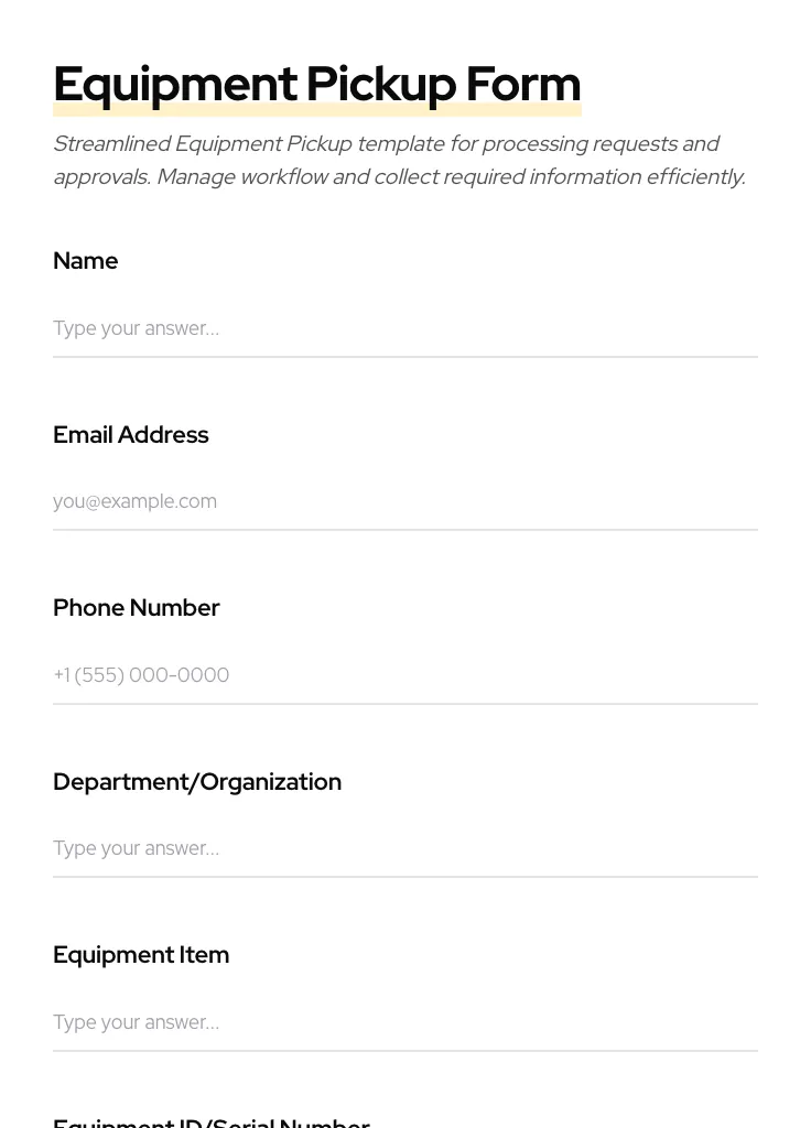 Equipment Pickup preview