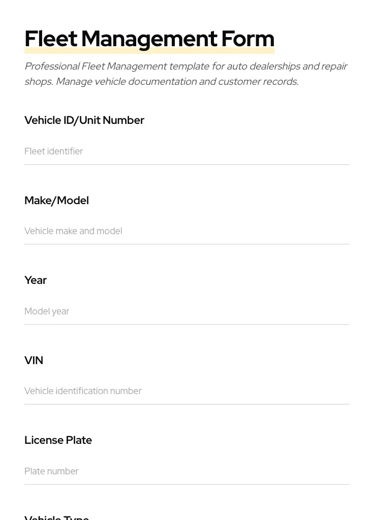 Fleet Management preview