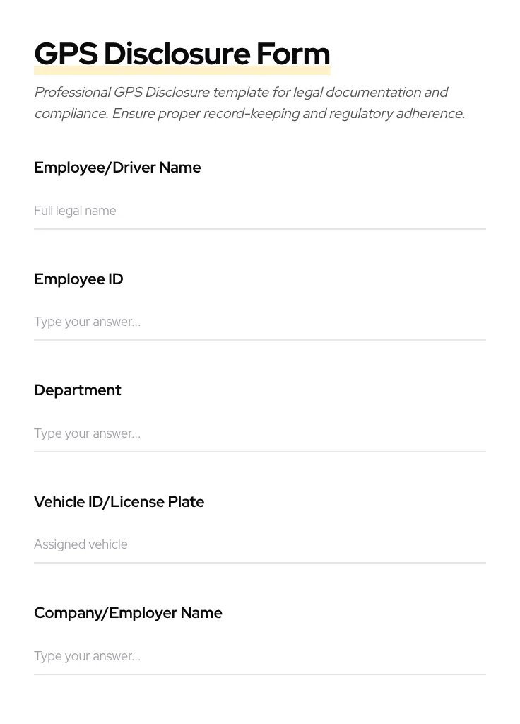 GPS Disclosure preview