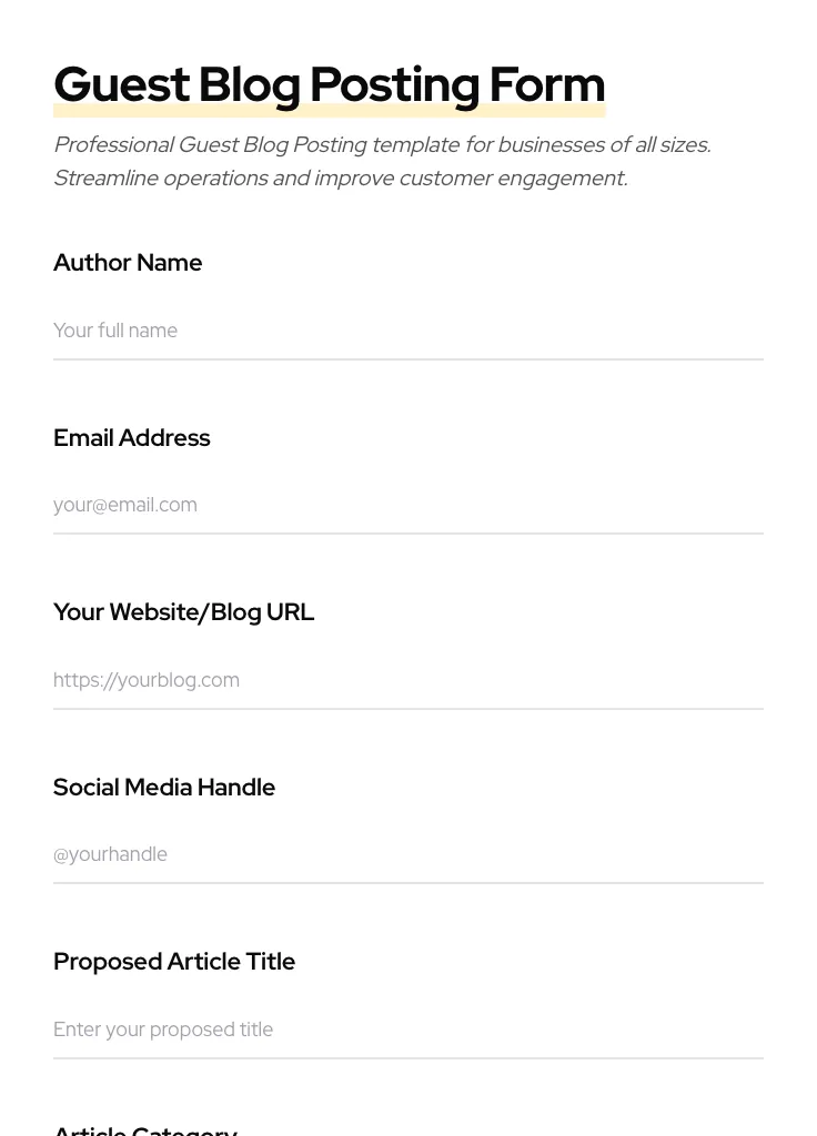 Guest Blog Posting preview