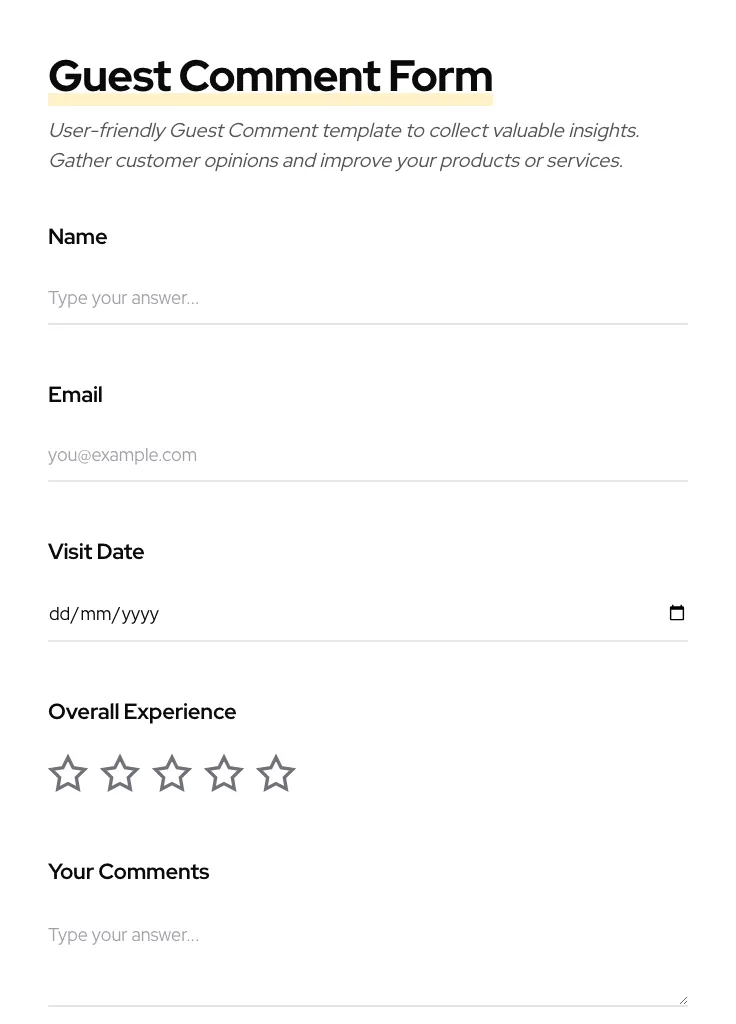 Guest Comment preview