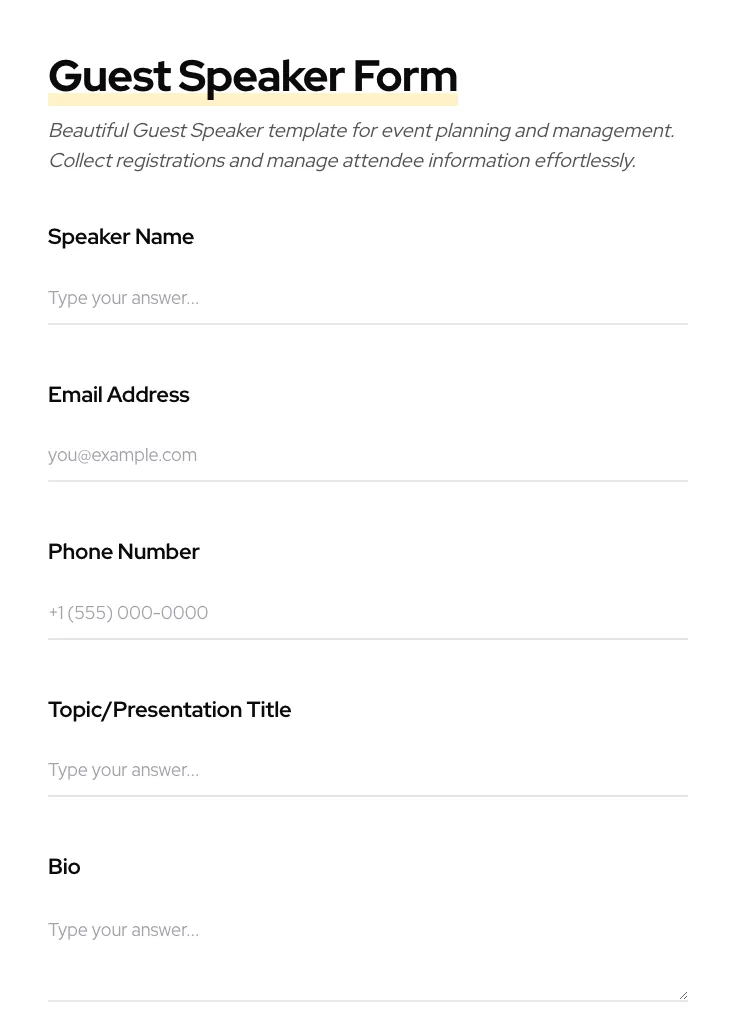 Guest Speaker preview