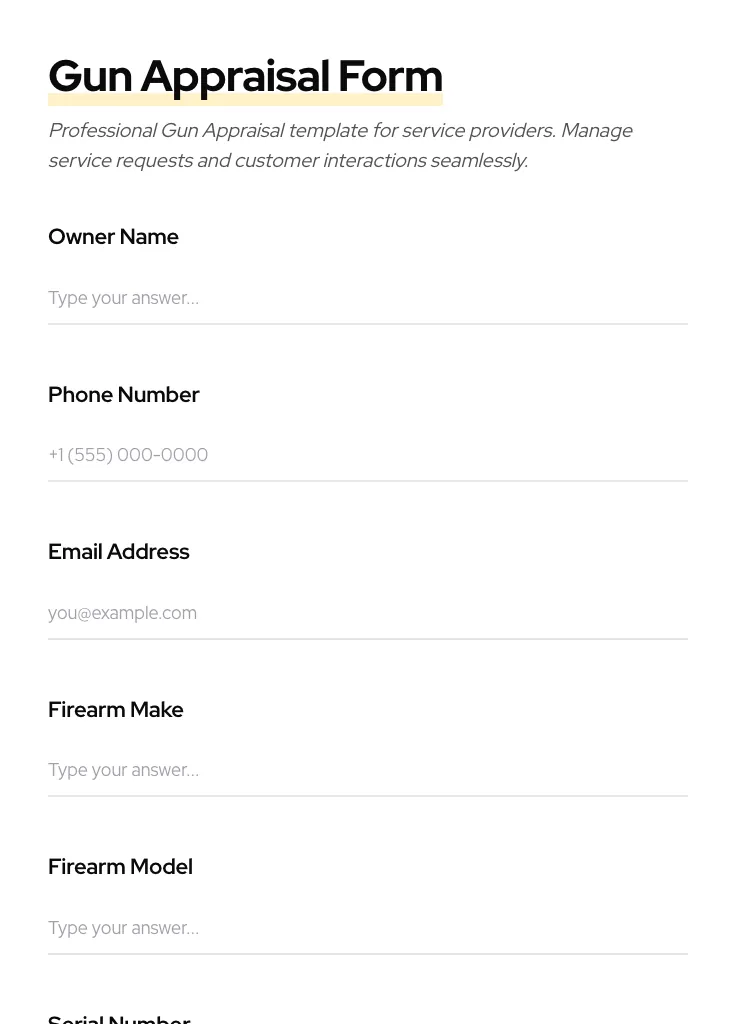 Gun Appraisal preview