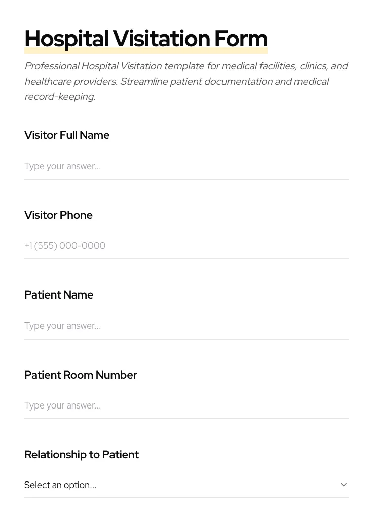 Hospital Visitation preview