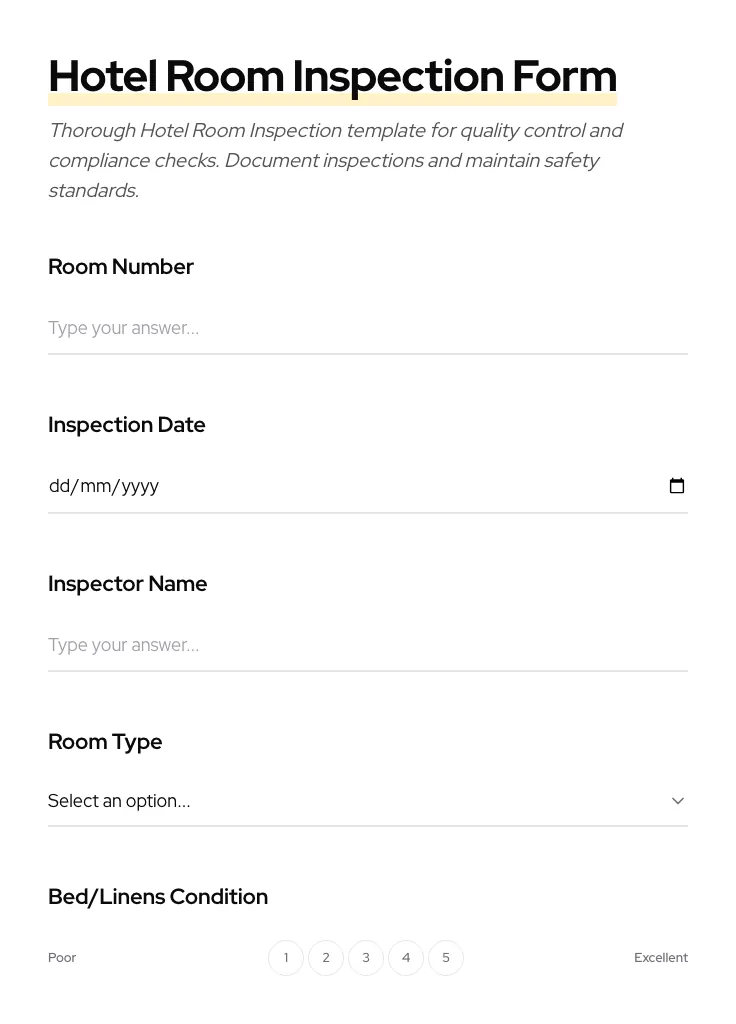 Hotel Room Inspection preview