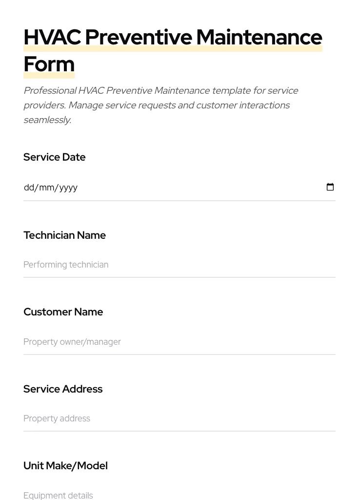 HVAC Preventive Maintenance preview