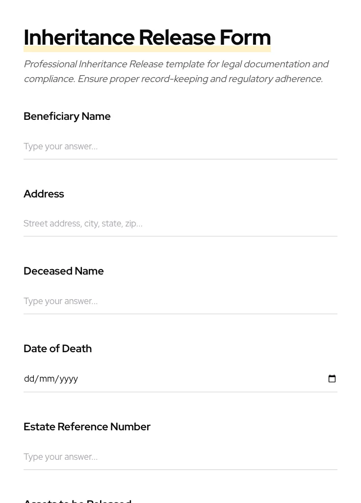 Inheritance Release preview
