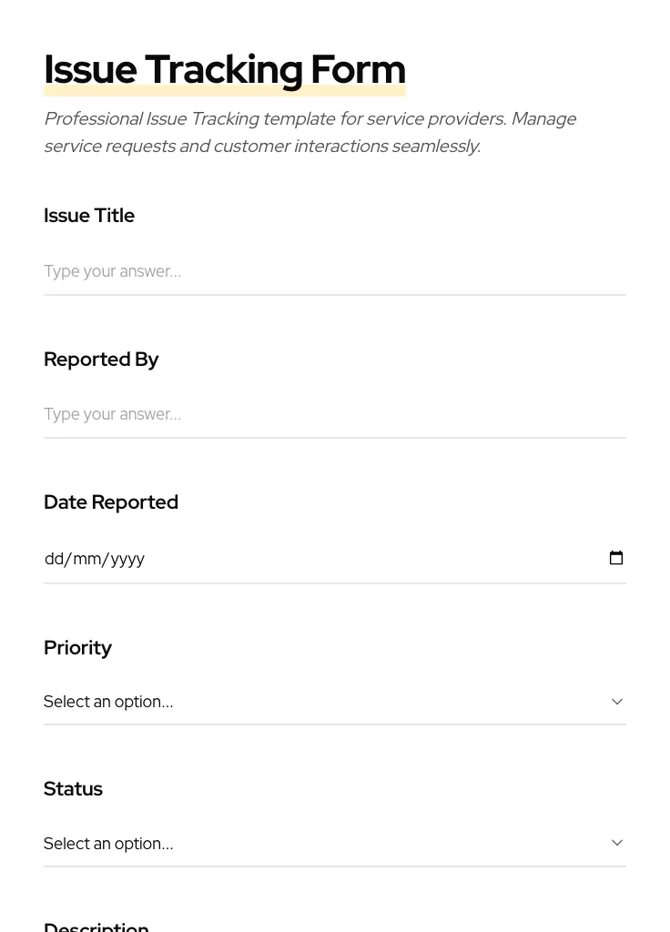 Issue Tracking preview
