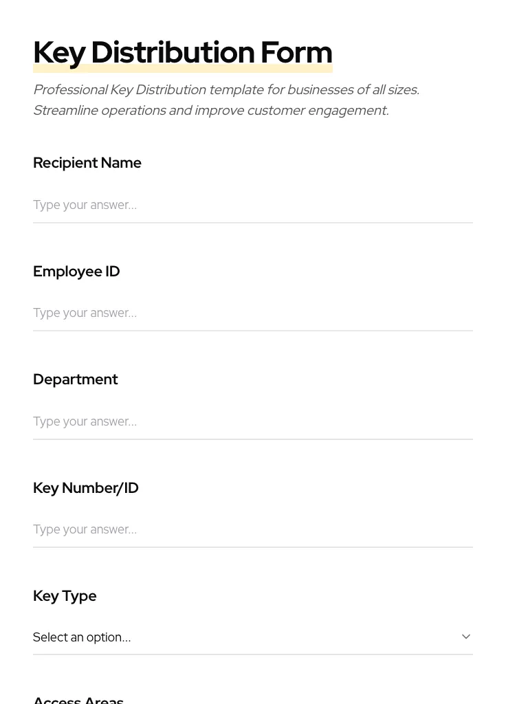 Key Distribution preview