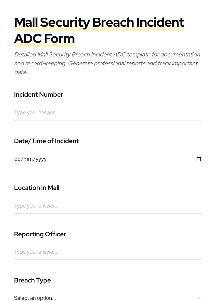 Mall Security Breach Incident ADC preview