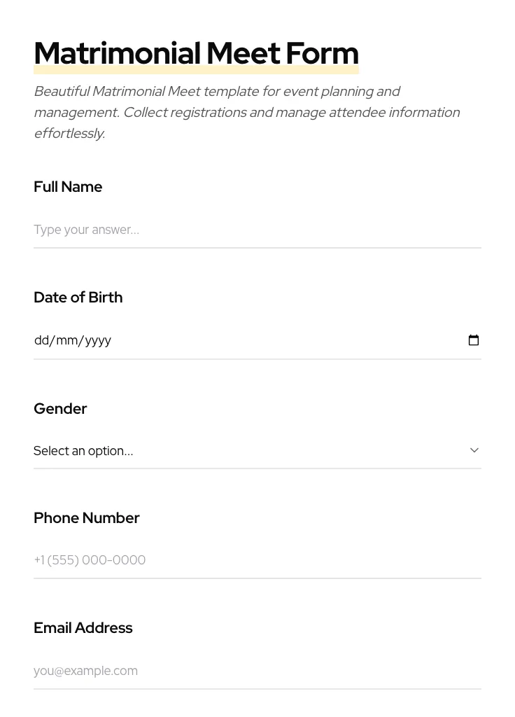 Matrimonial Meet preview