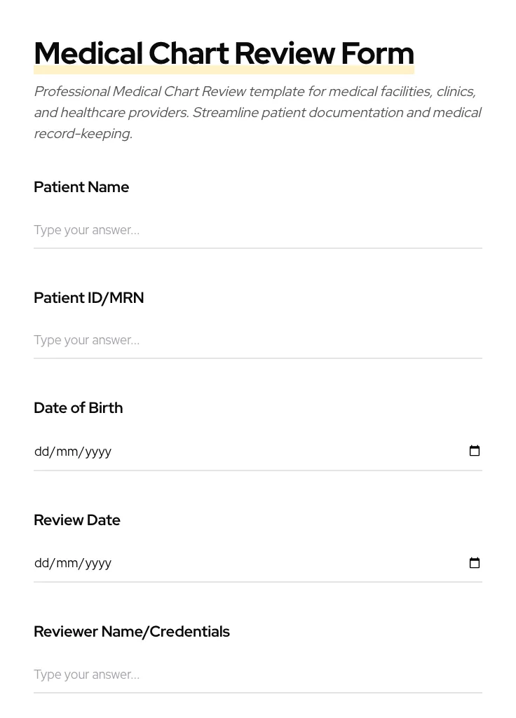 Medical Chart Review preview
