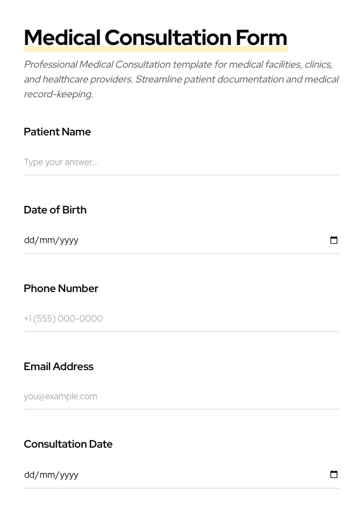 Medical Consultation preview