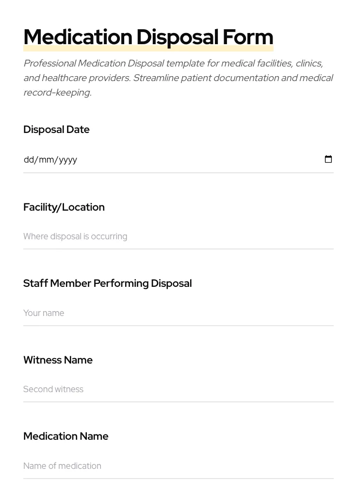 Medication Disposal preview