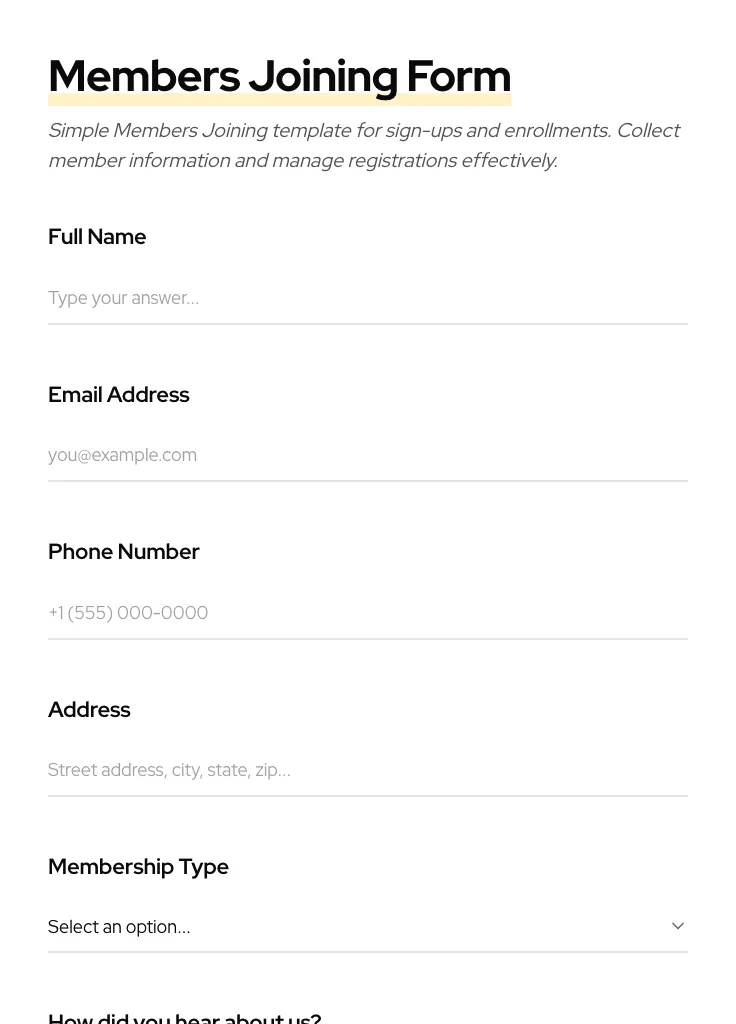 Members Joining preview