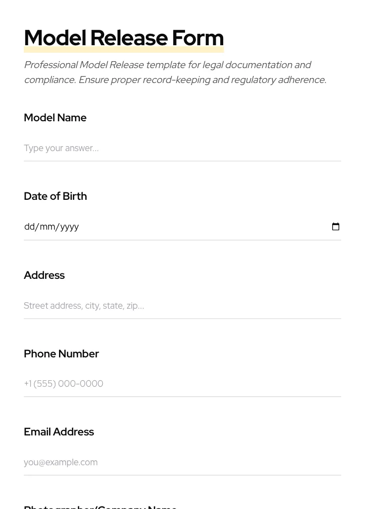 Model Release preview