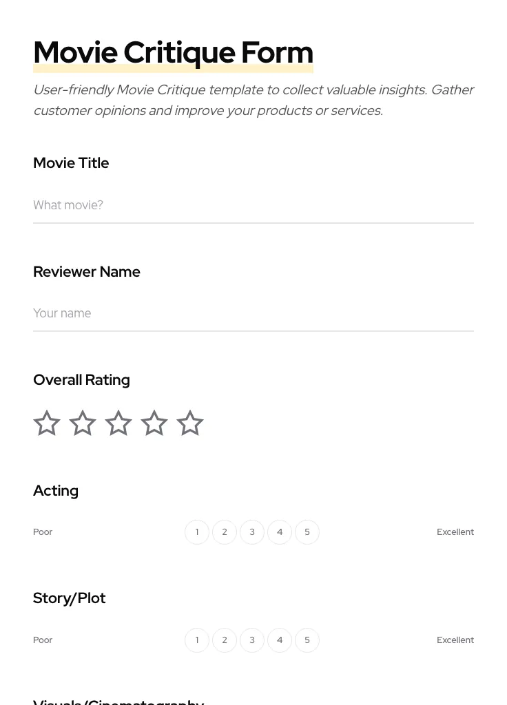 Movie Critique preview