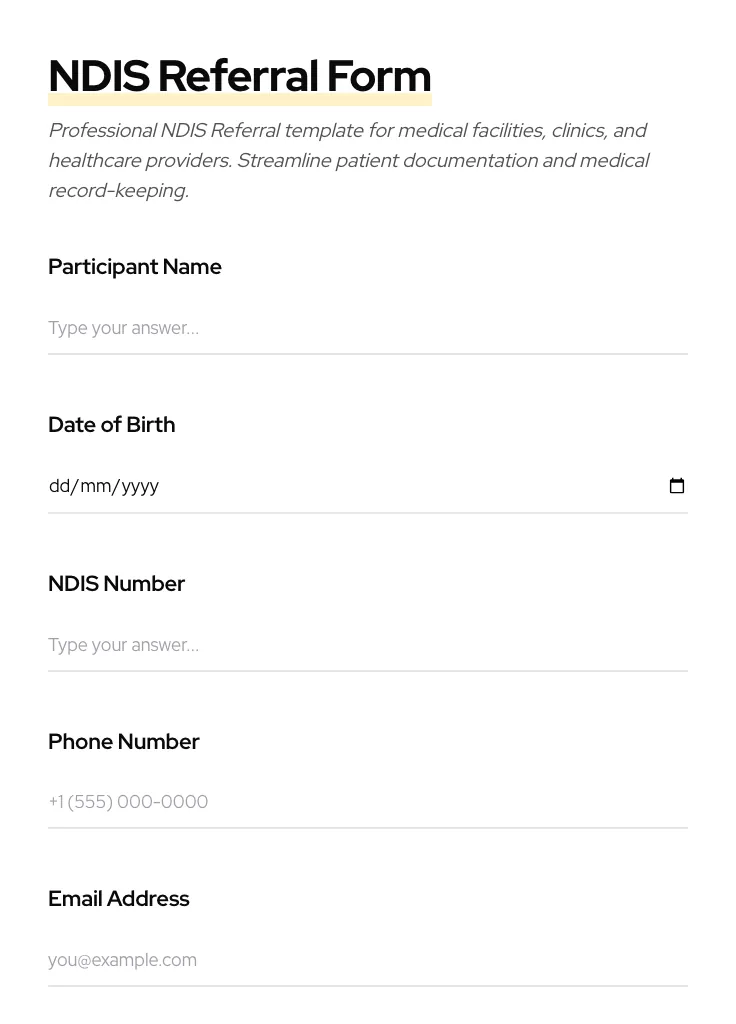 NDIS Referral preview