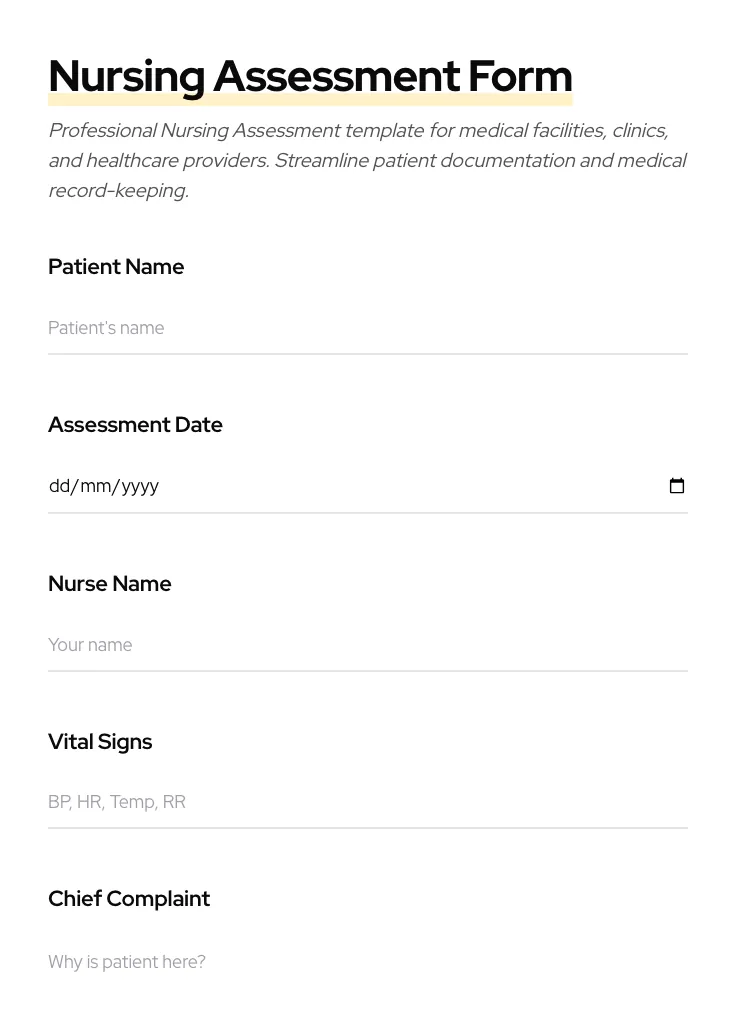 Nursing Assessment preview
