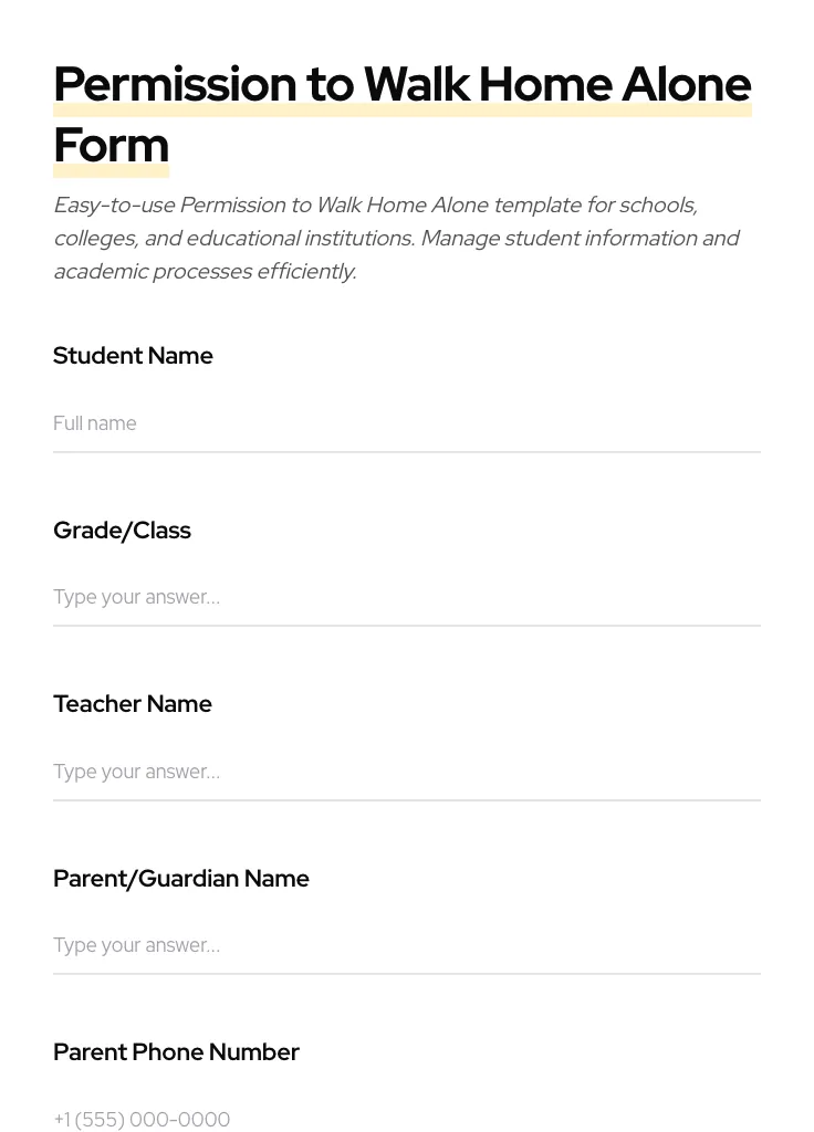 Permission to Walk Home Alone preview