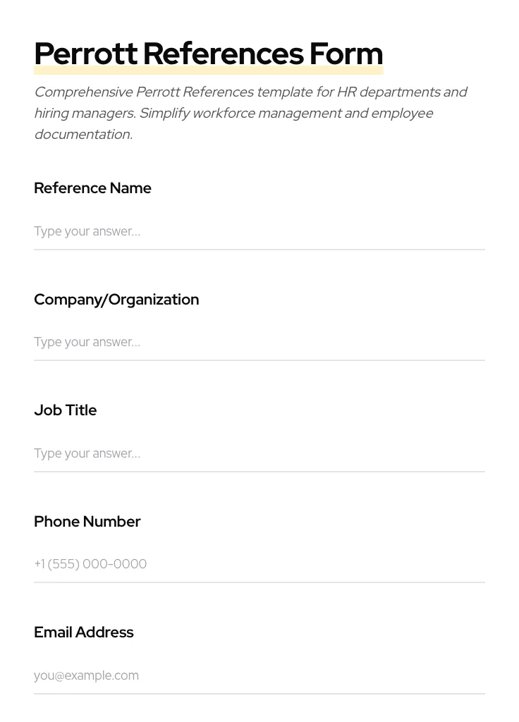 Perrott References preview