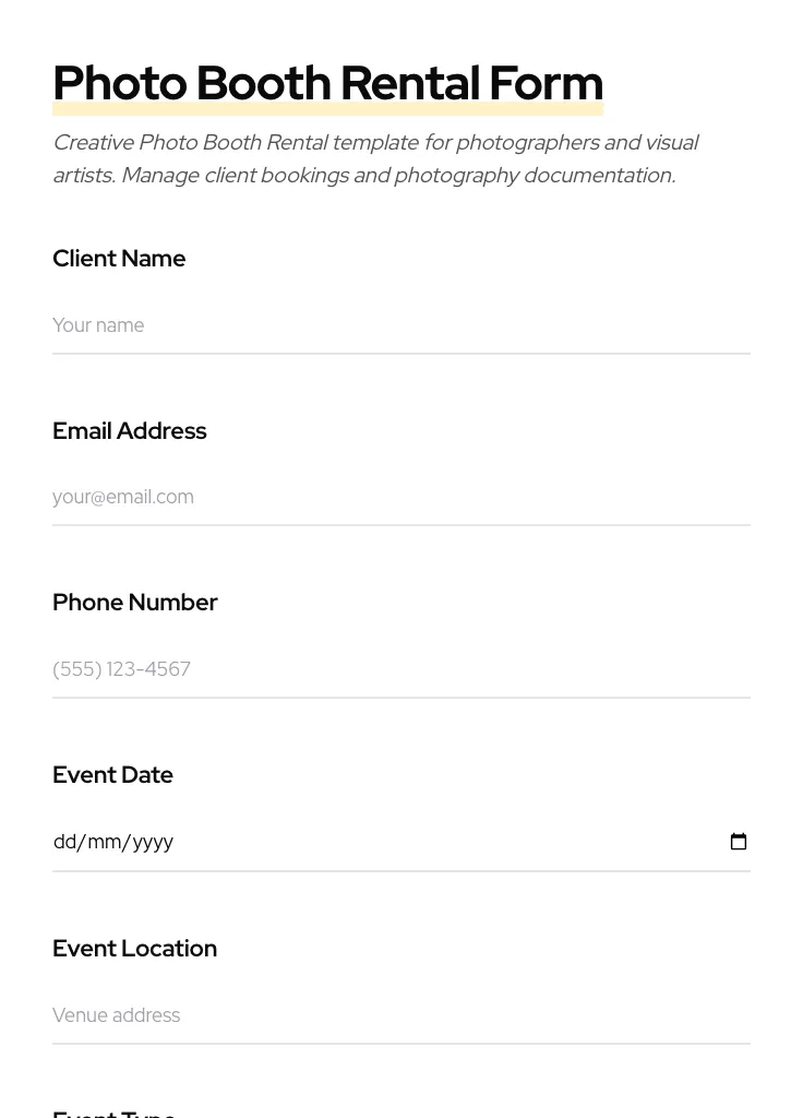 Photo Booth Rental preview