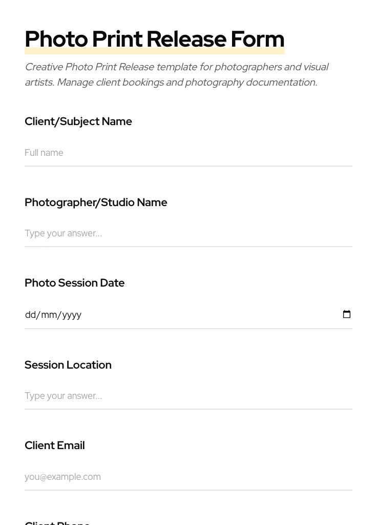 Photo Print Release preview