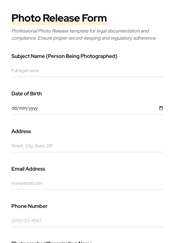 Photo Release preview