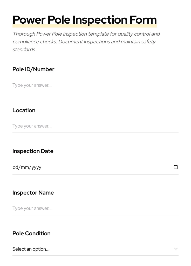 Power Pole Inspection preview