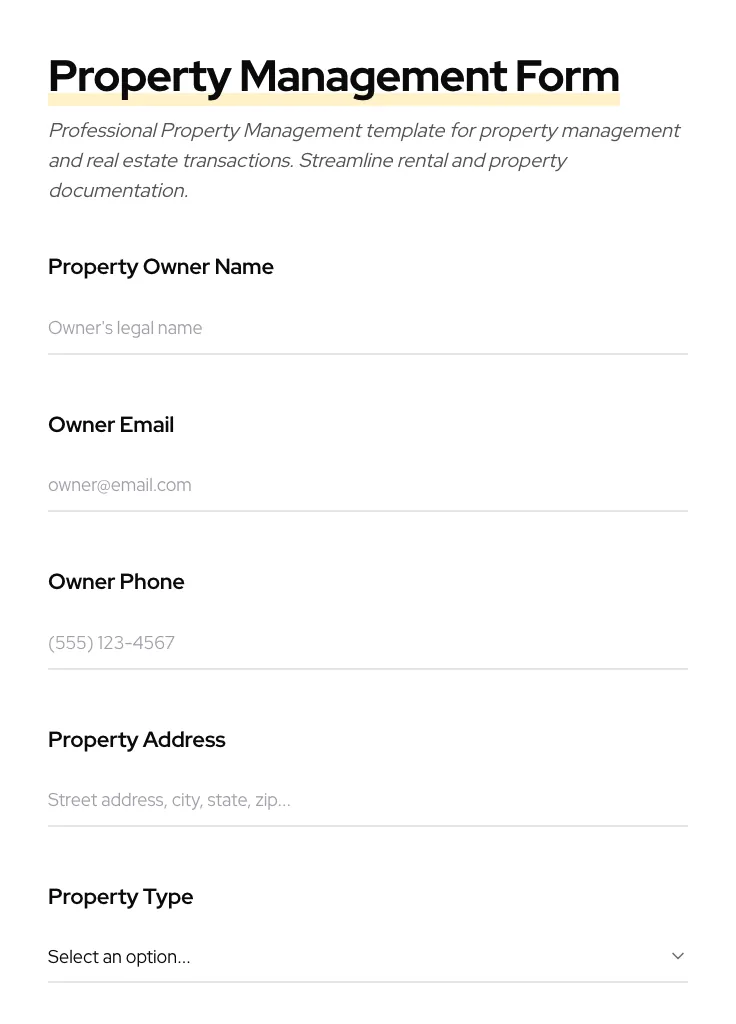 Property Management preview