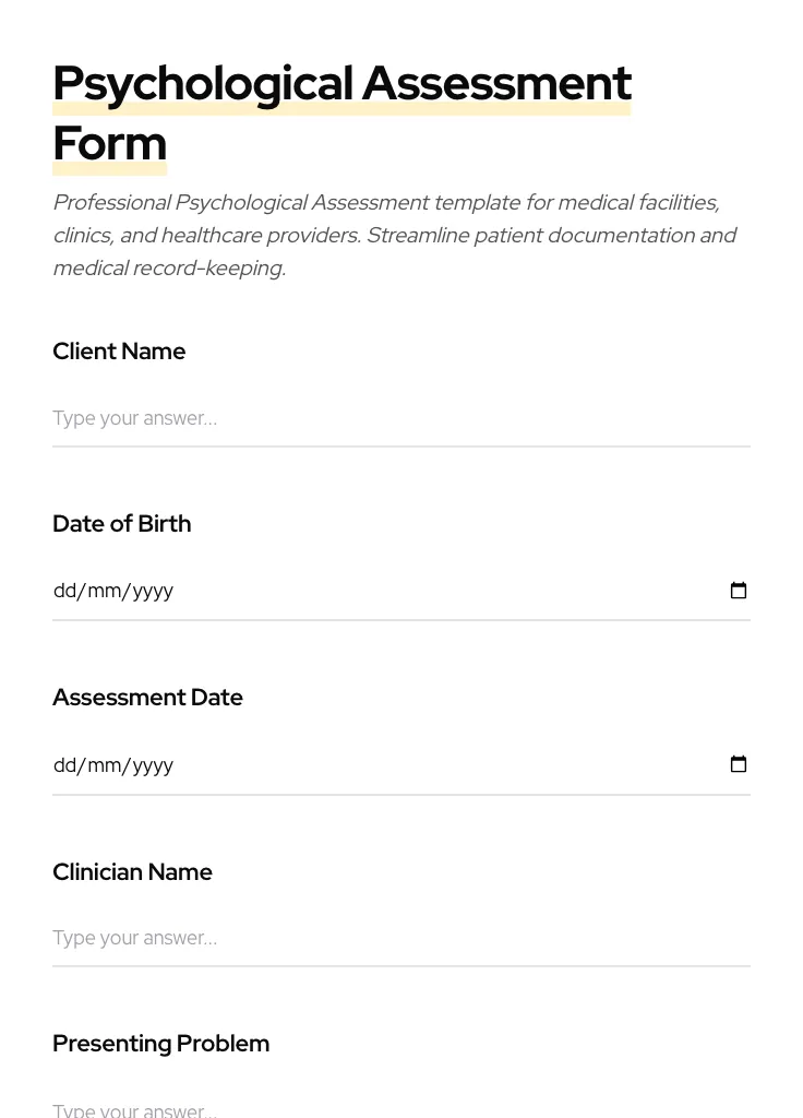 Psychological Assessment preview
