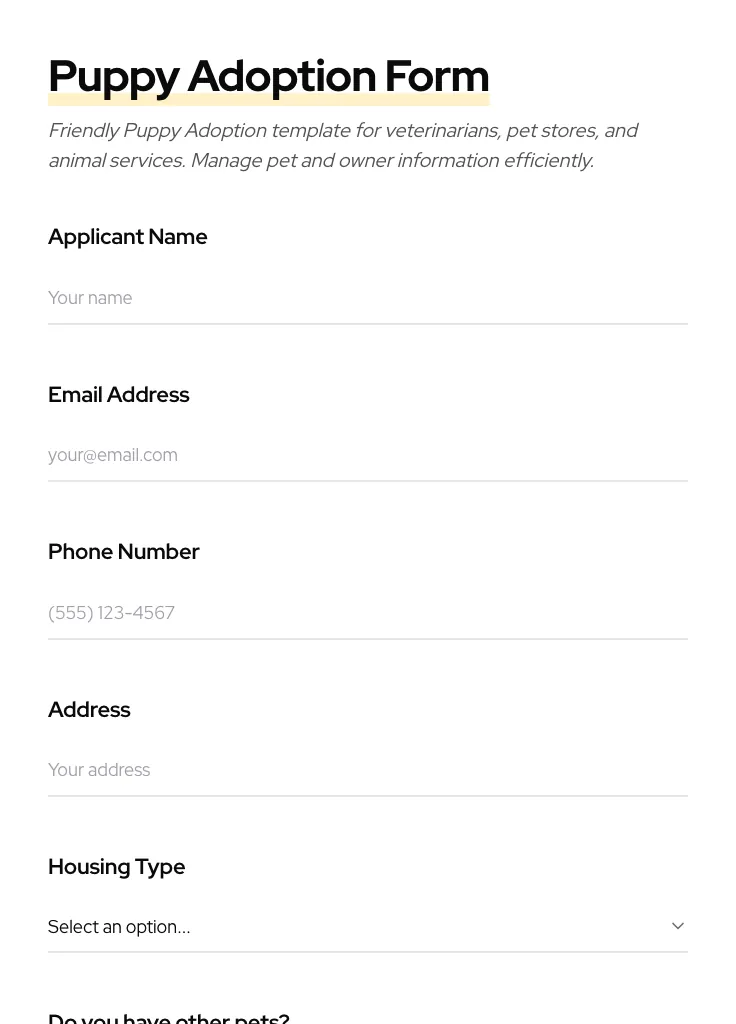 Puppy Adoption preview