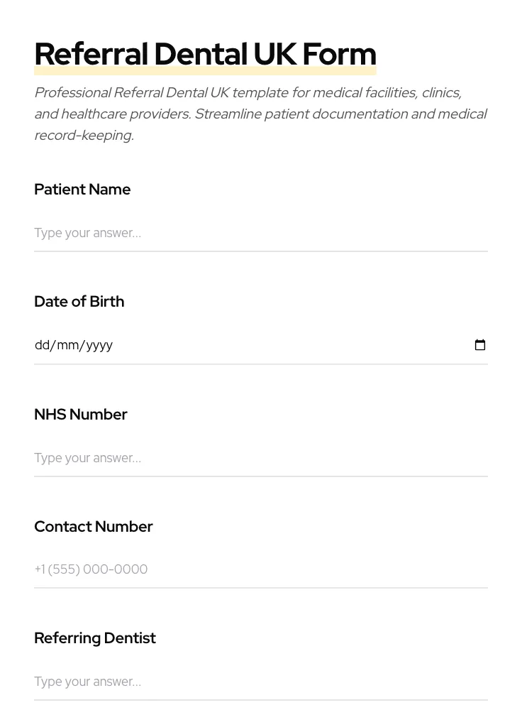 Referral Dental UK preview