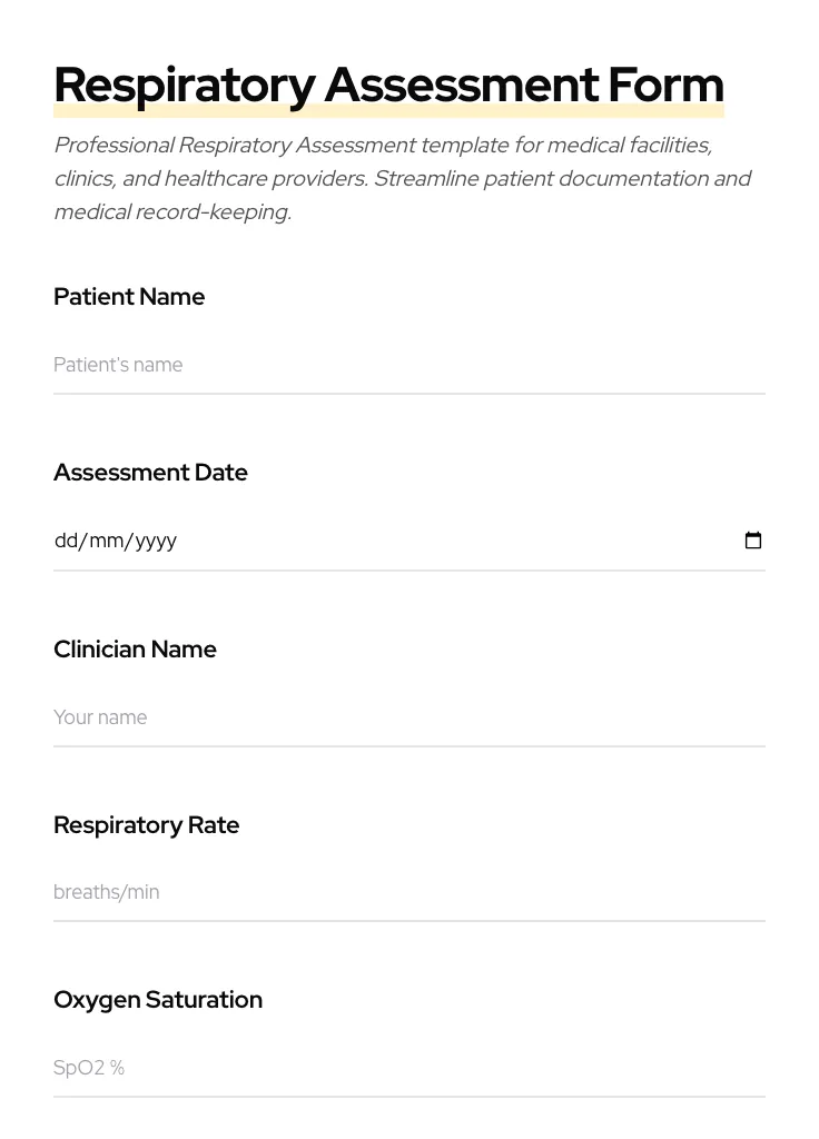 Respiratory Assessment preview