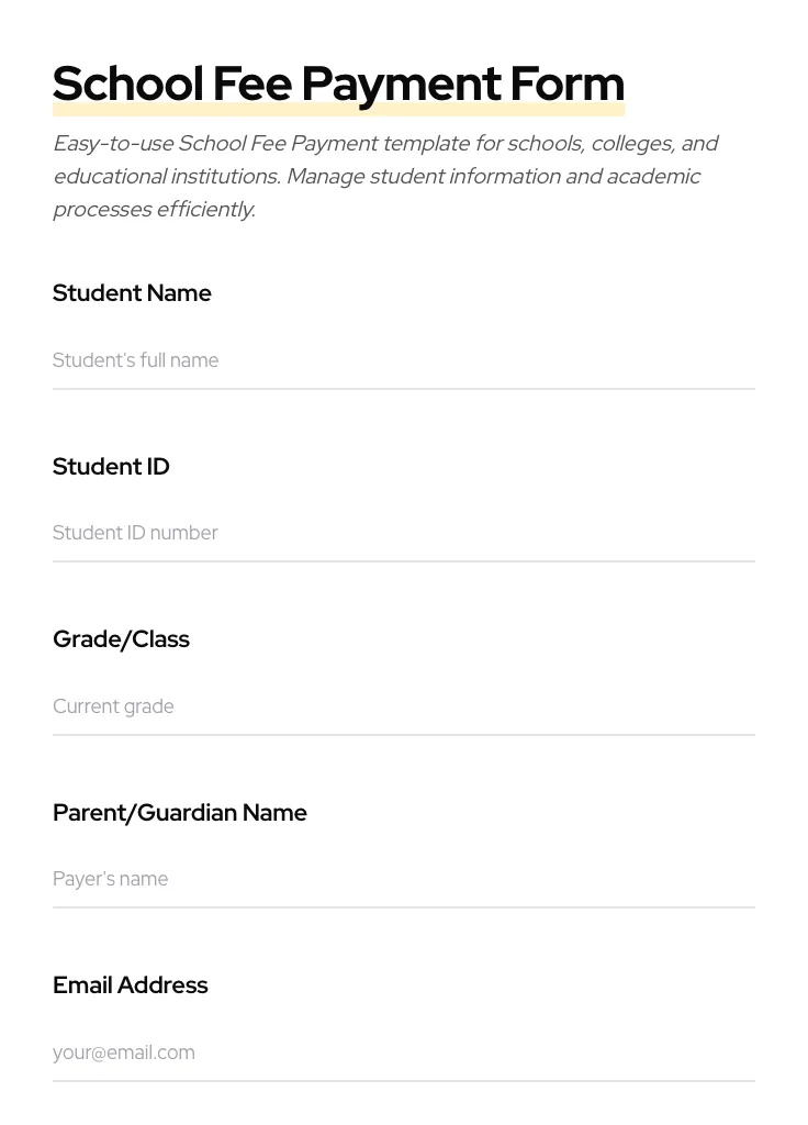School Fee Payment preview