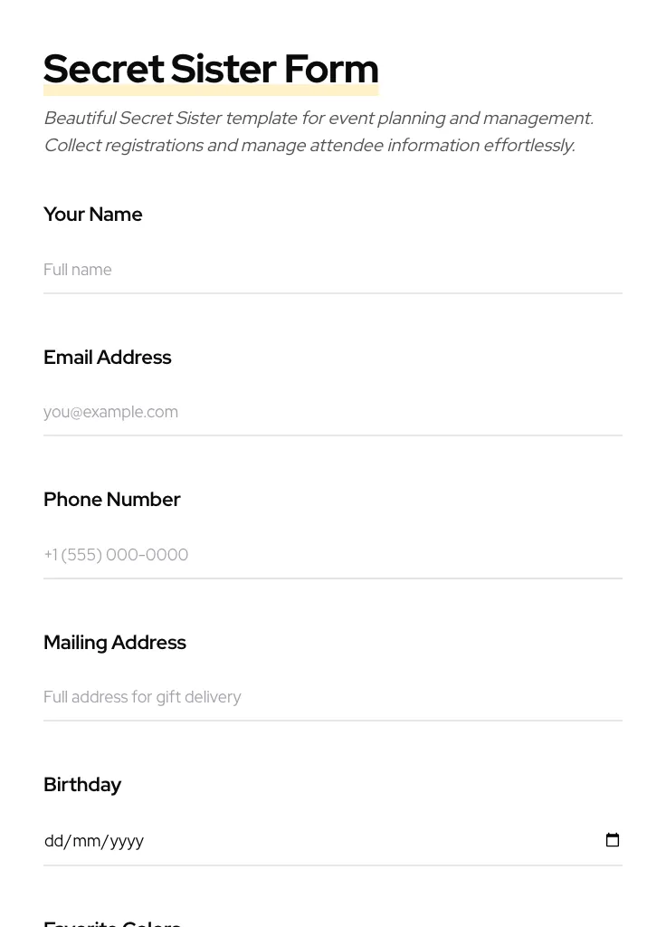 Secret Sister preview